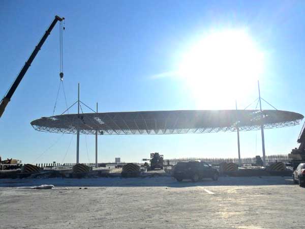 张家界加油站网架案例